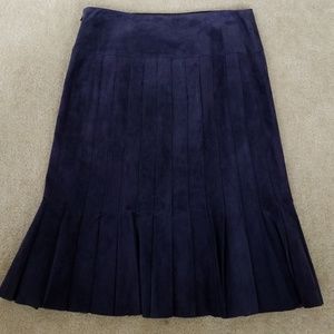 Worth Genuine Leather Suede Skirt